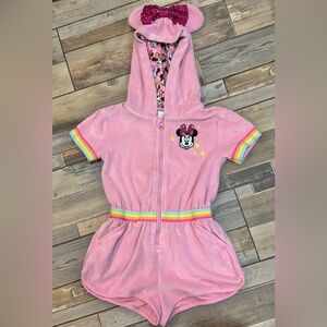 Disney Store Minnie Mouse terry cloth romper/cover up size 5/6